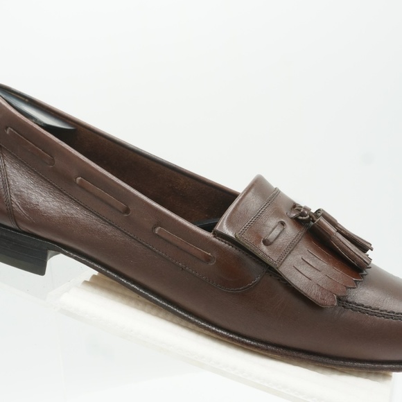 BALLY LUNA Size 10.5 Brown Loafer Dress Mens B6B32 main image 8